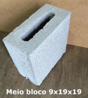 Meio bloco 9x19x19